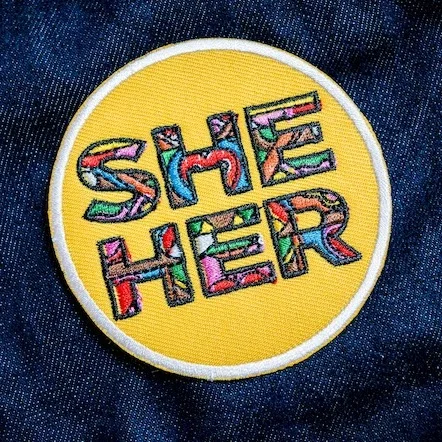 She Her Pronoun patches