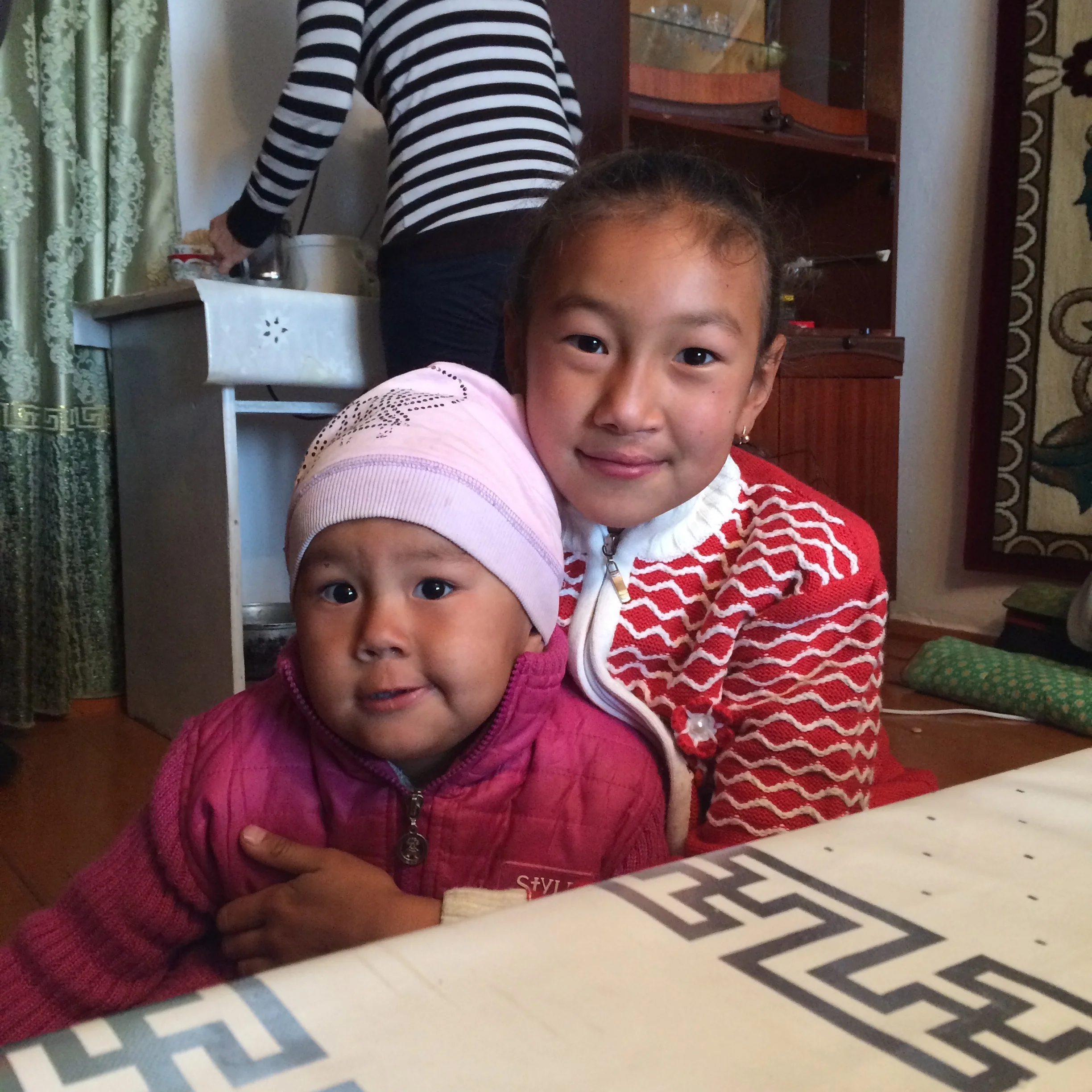 Saikal with her youngest sister