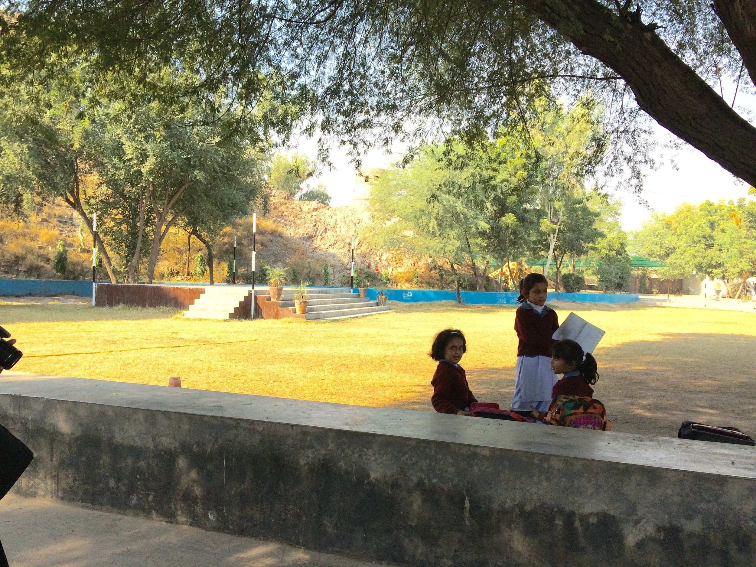 I caught this photo during recess. 