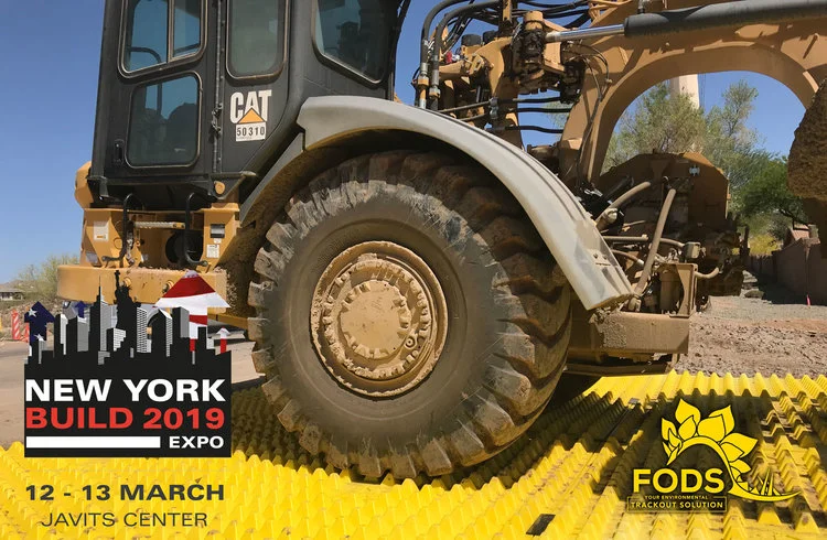 new_york_build_expo_trackout_control_FODS_construction_entrance_construction_exit_vehicle_tracking_pad_rockless_riprap_BMP_SWPP_DOT_yellow_mats.jpg