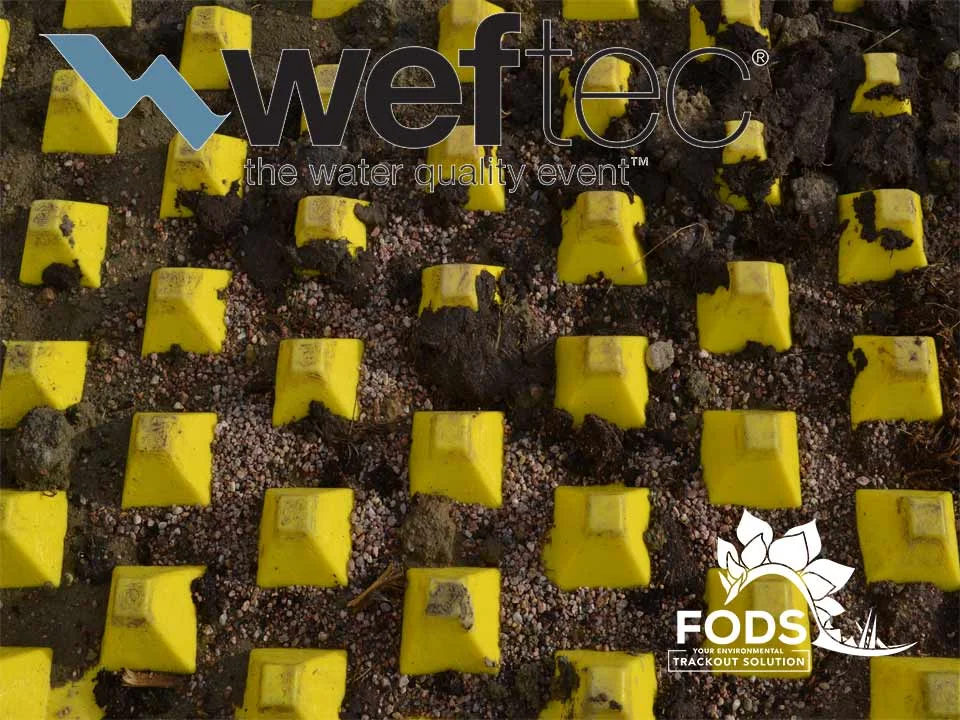 FODS_WEFTEC2019_McCormickPlace_Chicago_constructionSiteEntrance_constructionSiteExit_constructionMats_mudMats_plasticYellowMats_rumblePlates_trackoutDevice_bmpConstructionEntrance.jpg