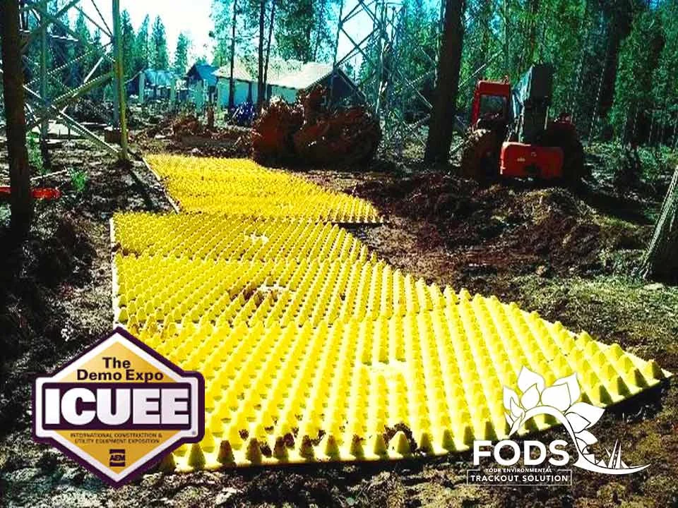 FODS_ICUEE_TheDemoExpo_constructionSiteEntrance_constructionSiteExit_erosionControlVehicleTracking_constructionMat_mudMat_BMpConstructionEntrance_fodsConstructionEntrance_rumbleGrates_matting.jpg