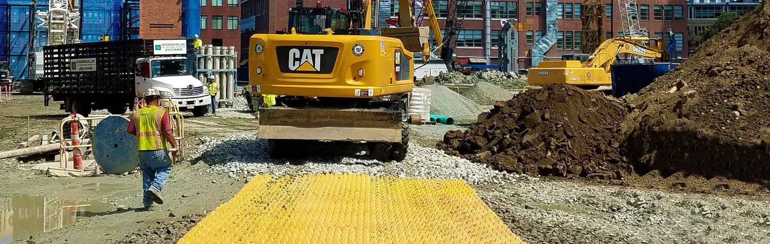 Construction Entrance Mud Mat System — FODS Trackout Control System