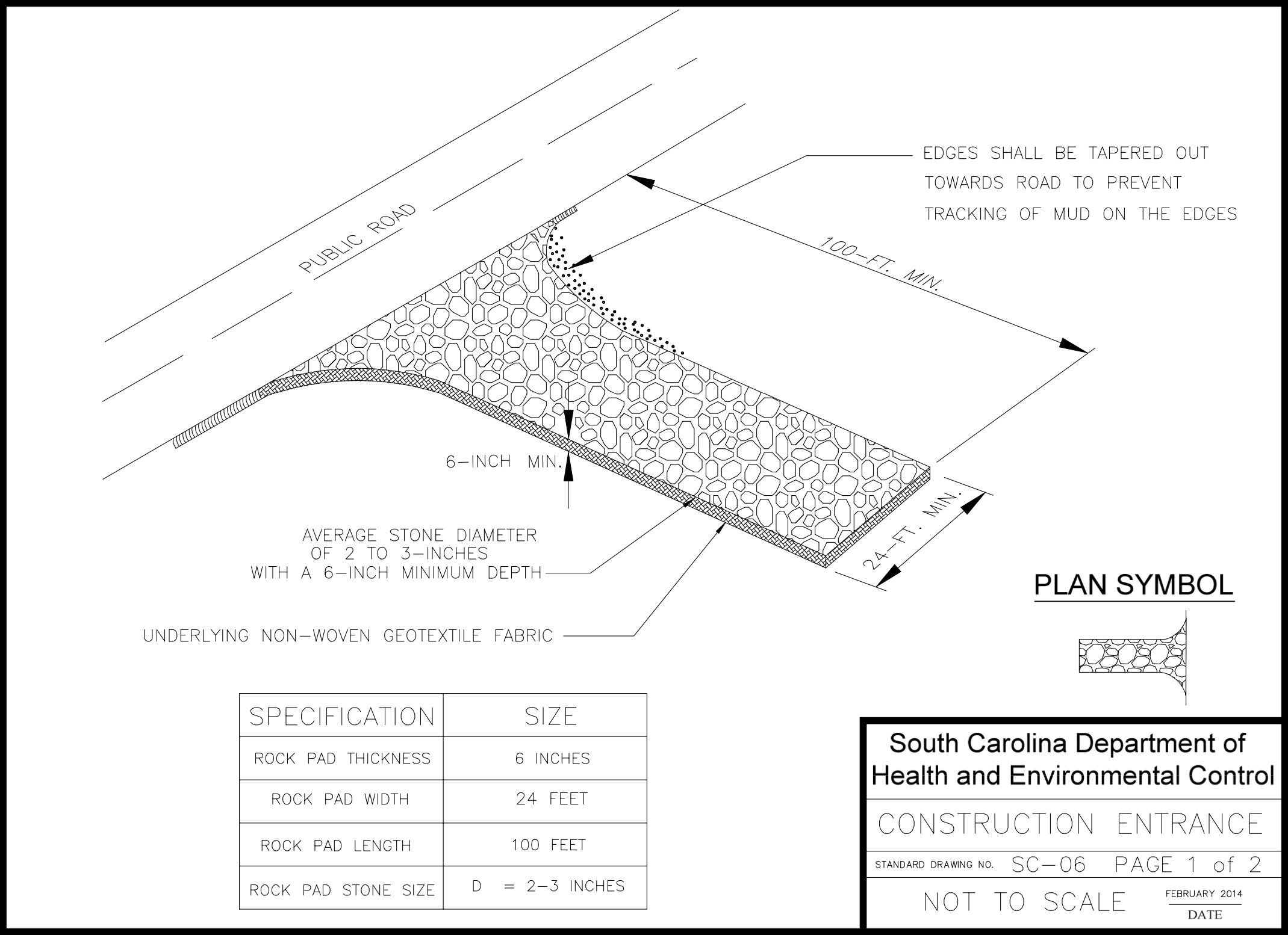 South Carolina Stabilized Construction Entrance FODS Trackout Control pdf-standard-specifications-for-signage-striping-stanfordtownship
