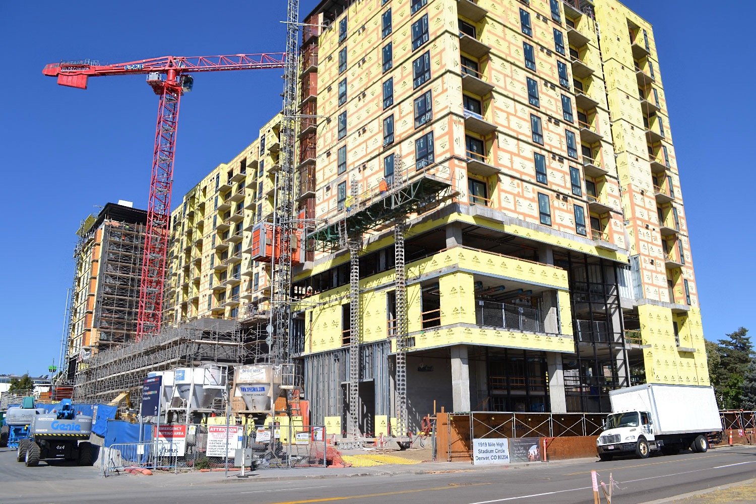 Construction Progress Near Active Roadways