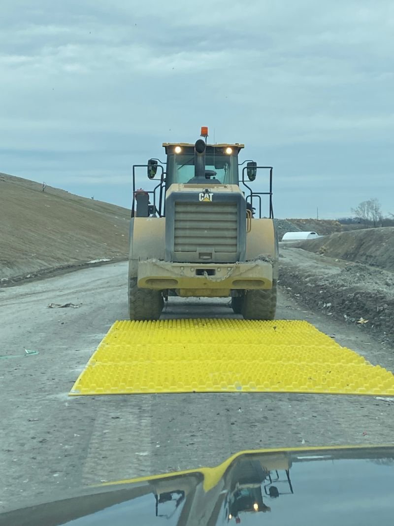 Amsterdam, OH - WM American Landfill Using FODS On Access Road