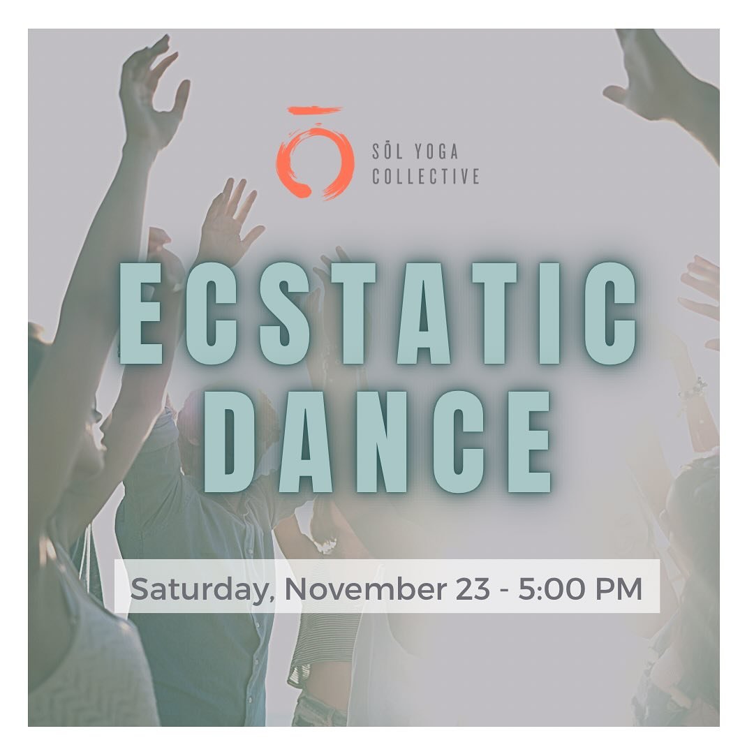 ✨Ecstatic dance is a sacred practice of allowing the music to move the physical body in a manner of energetic flow-releasing blocked and stagnant energy.

✨The practice is held from a space that allows you to refrain from over- thinking or being crit