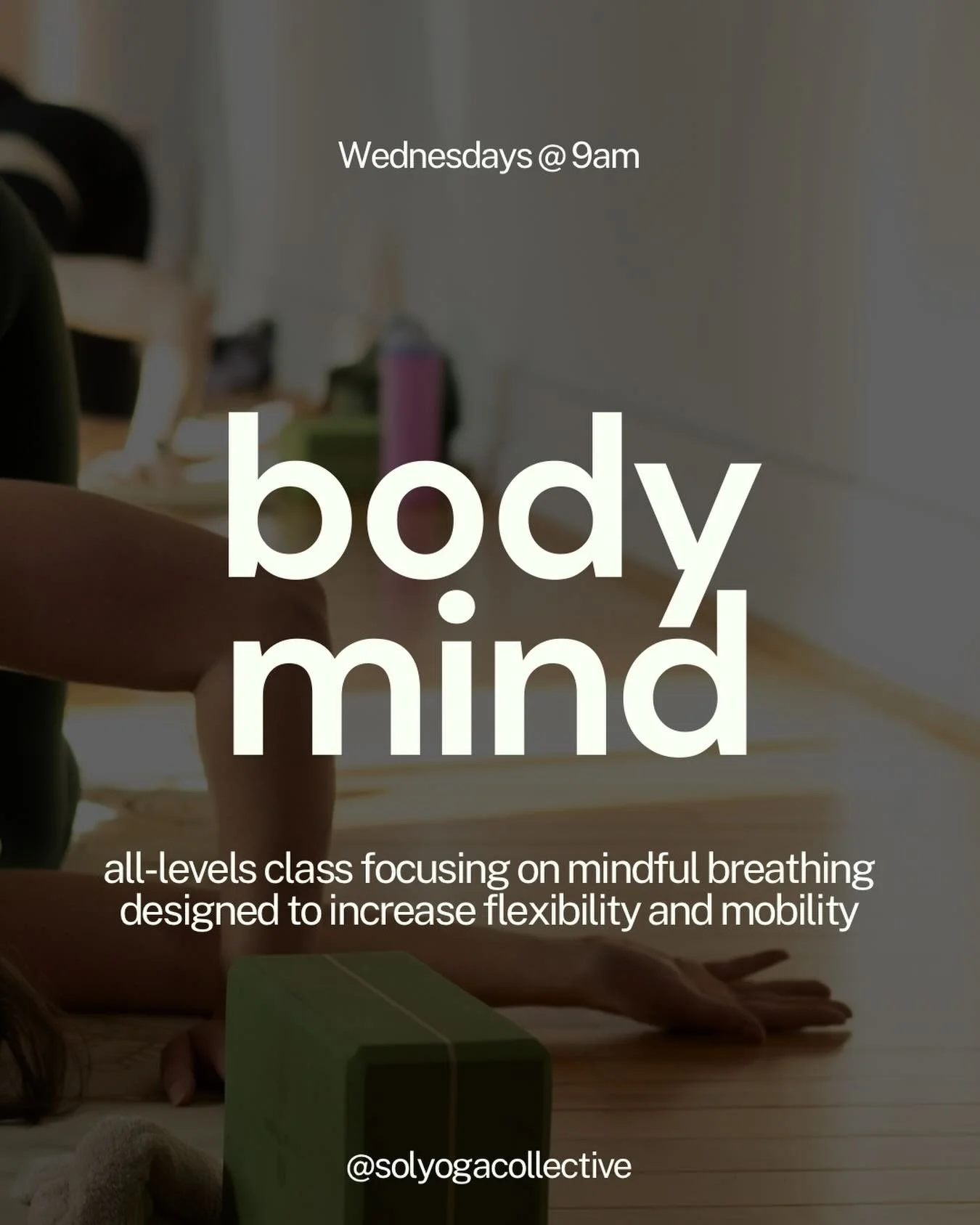 A gentle way to start your morning 🌸 This class meets you where you&rsquo;re at accommodating all levels. Every Wednesday at 9 ☀️