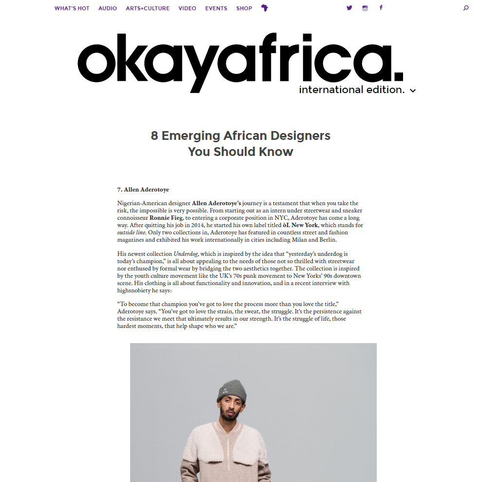 okayafrica Emerging Brands You Should Know | 2018