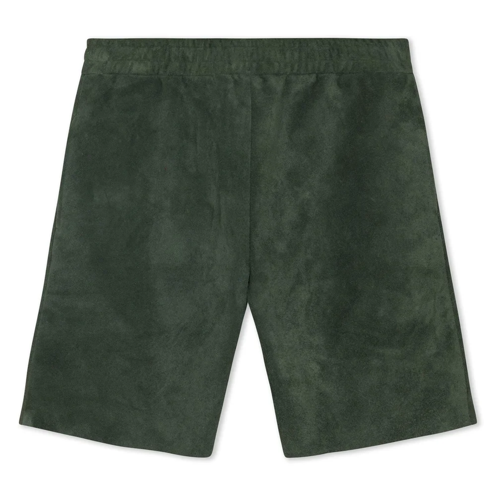 【EEUN】Suede Low Shorts Suede shorts in brown - Auralee | Mytheresa
