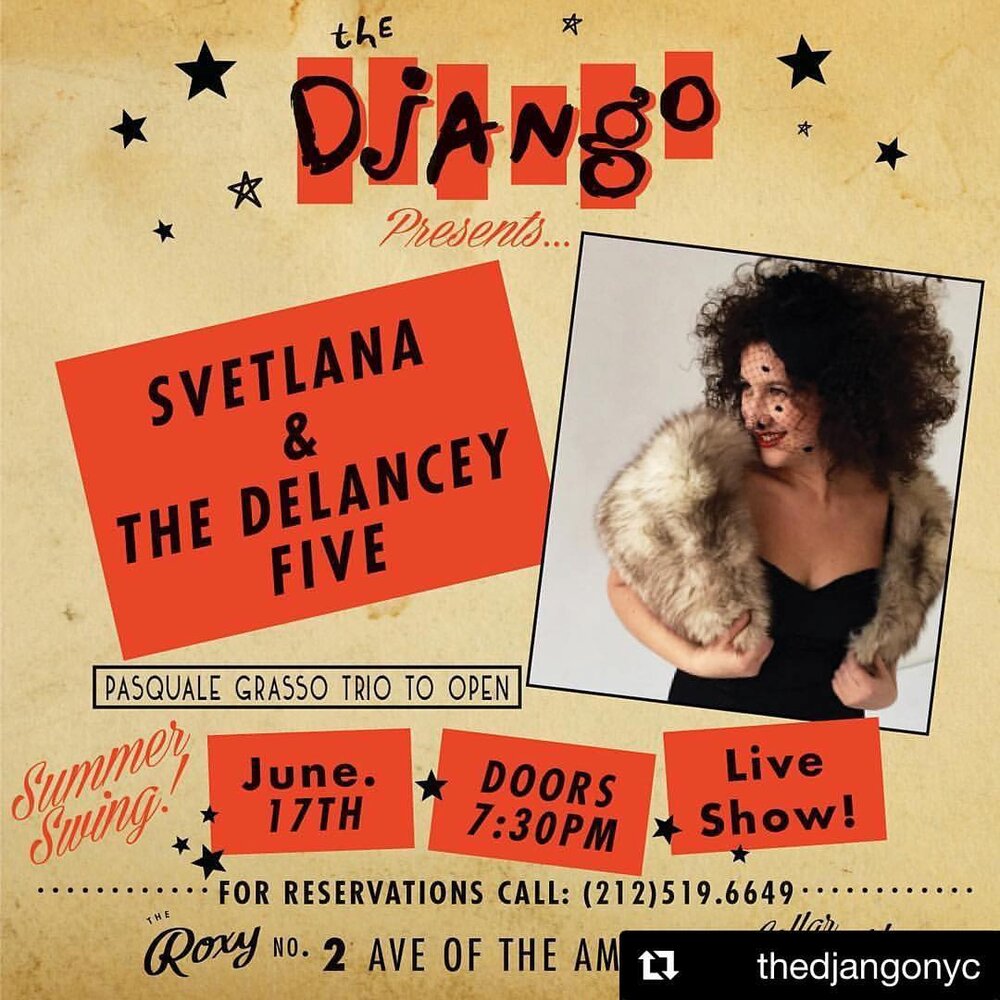 Jazz and Swing Concerts at The Django Jazz Club NYC — Svetlana