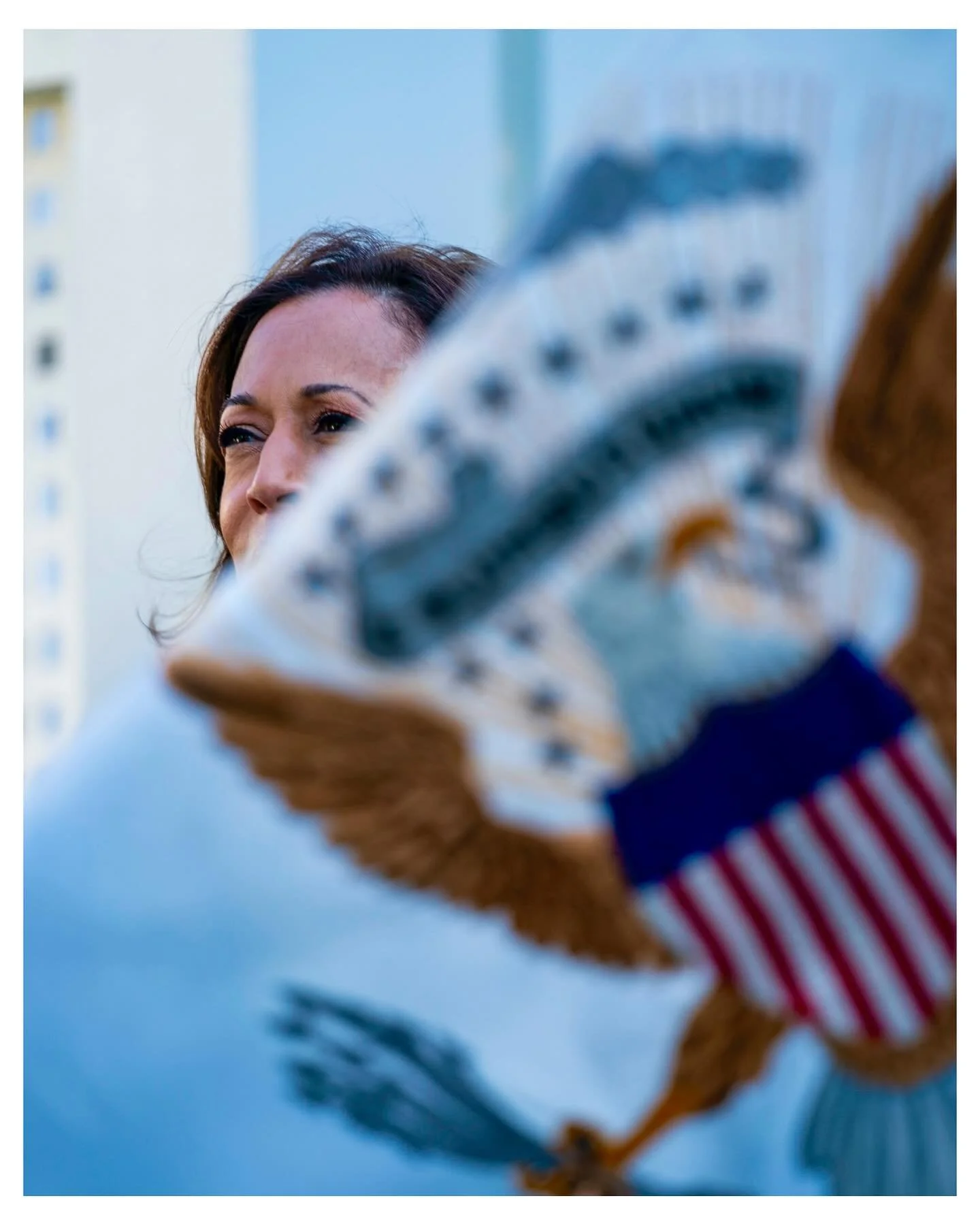 Vice President Kamala Harris, the Democratic presidential nominee, delivers remarks before planting a memorial tree on the anniversary of the Oct. 7, 2023 attacks by Hamas in Israel at the vice president&rsquo;s residence at the Naval Observatory in 