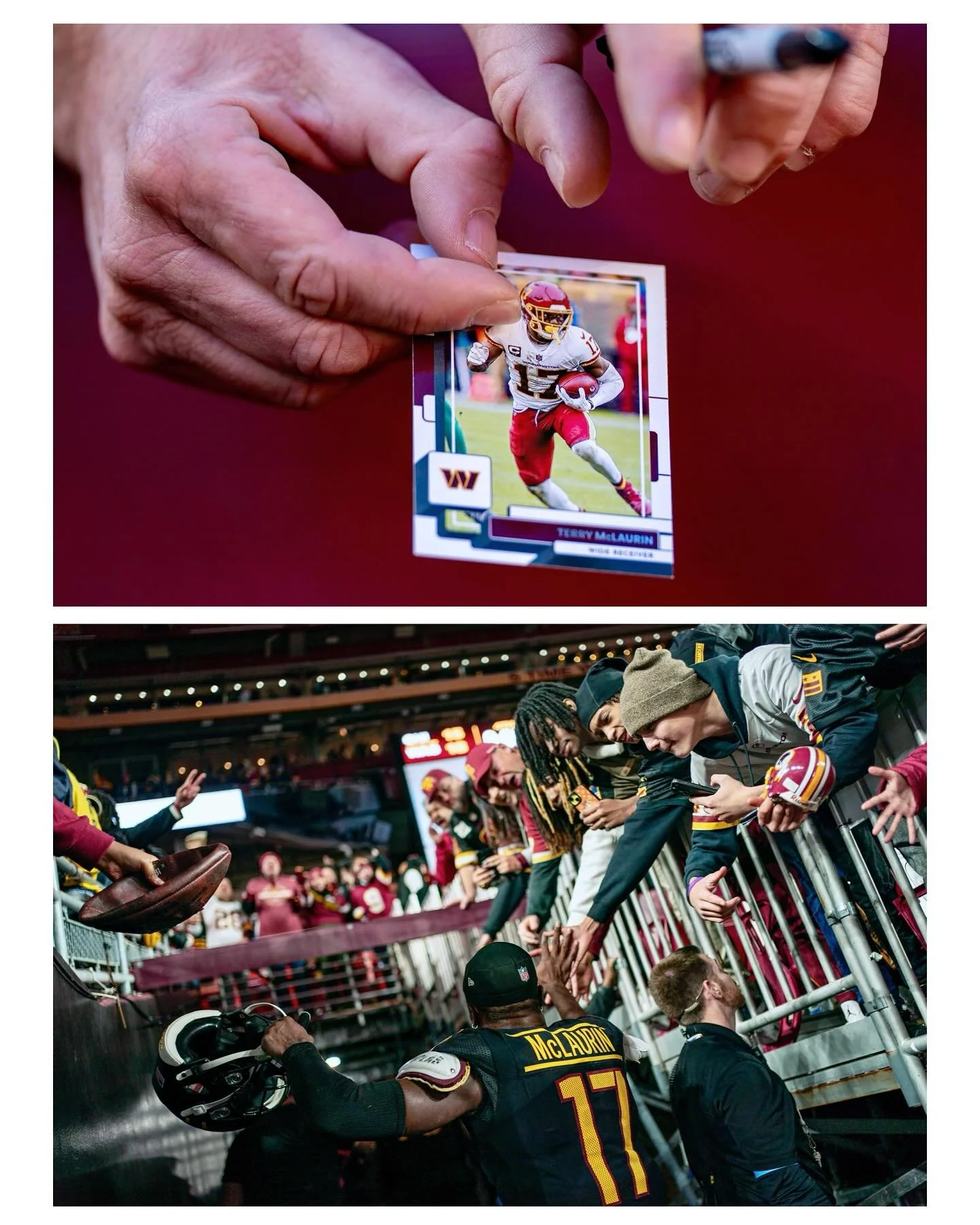 The Washington Commanders defeated the Chicago Bears 18-15 at Northwest Field in Landover, Maryland on Sunday, October 27, 2024. Commanders quarterback Jayden Daniels threw a 52-yard Hail Mary to secure the win with no tine left on the clock. @upi