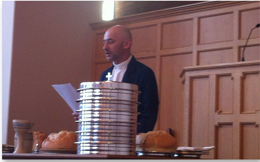 Pastor Ruslan of Vladivostok, Russia, sharing his testimony at Faith Presbyterian Church (РСА) Tacoma, Washington, Мау 2015. Ruslan was а member of organized crime for 11 years and was considering suicide when his friend shared the Gospel with him and Christ radically changed his life. Pastor Ruslan will graduate from SRS Seminary in October 2015. 
