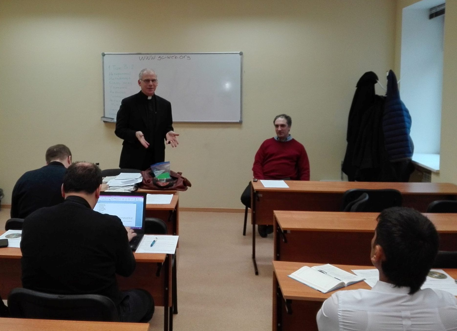 Reverend John Mahon waxing lyrically on the Covenant of Marriage