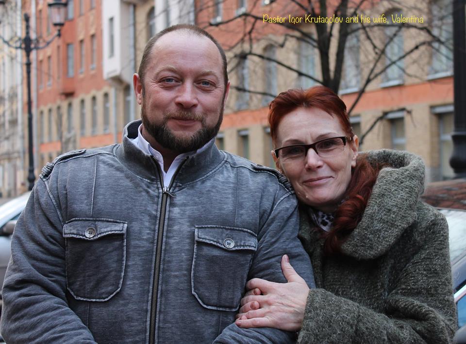 Chaplain Igor Krutogolov and his wife valentina