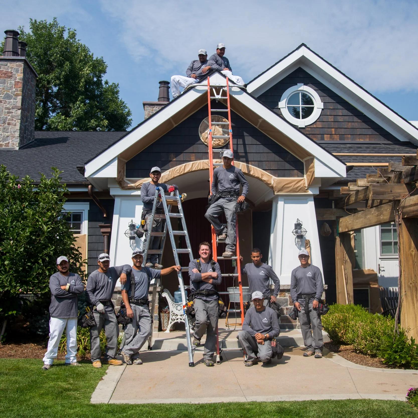 Part of our Pinnacle crew on a job site in Bow Mar.