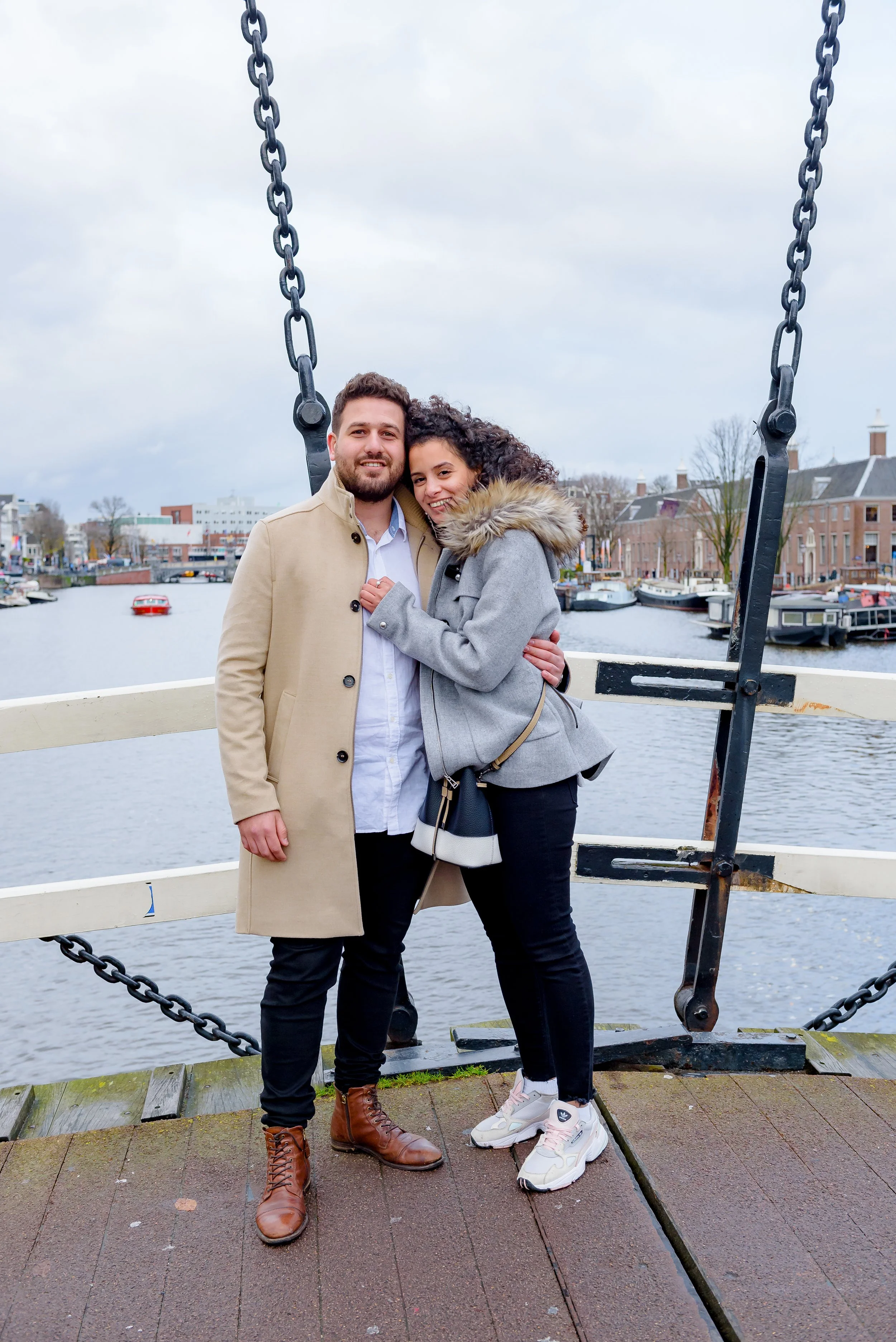 Engagement photoshoot in Amsterdam by Alexandra Atepaeva Photography.