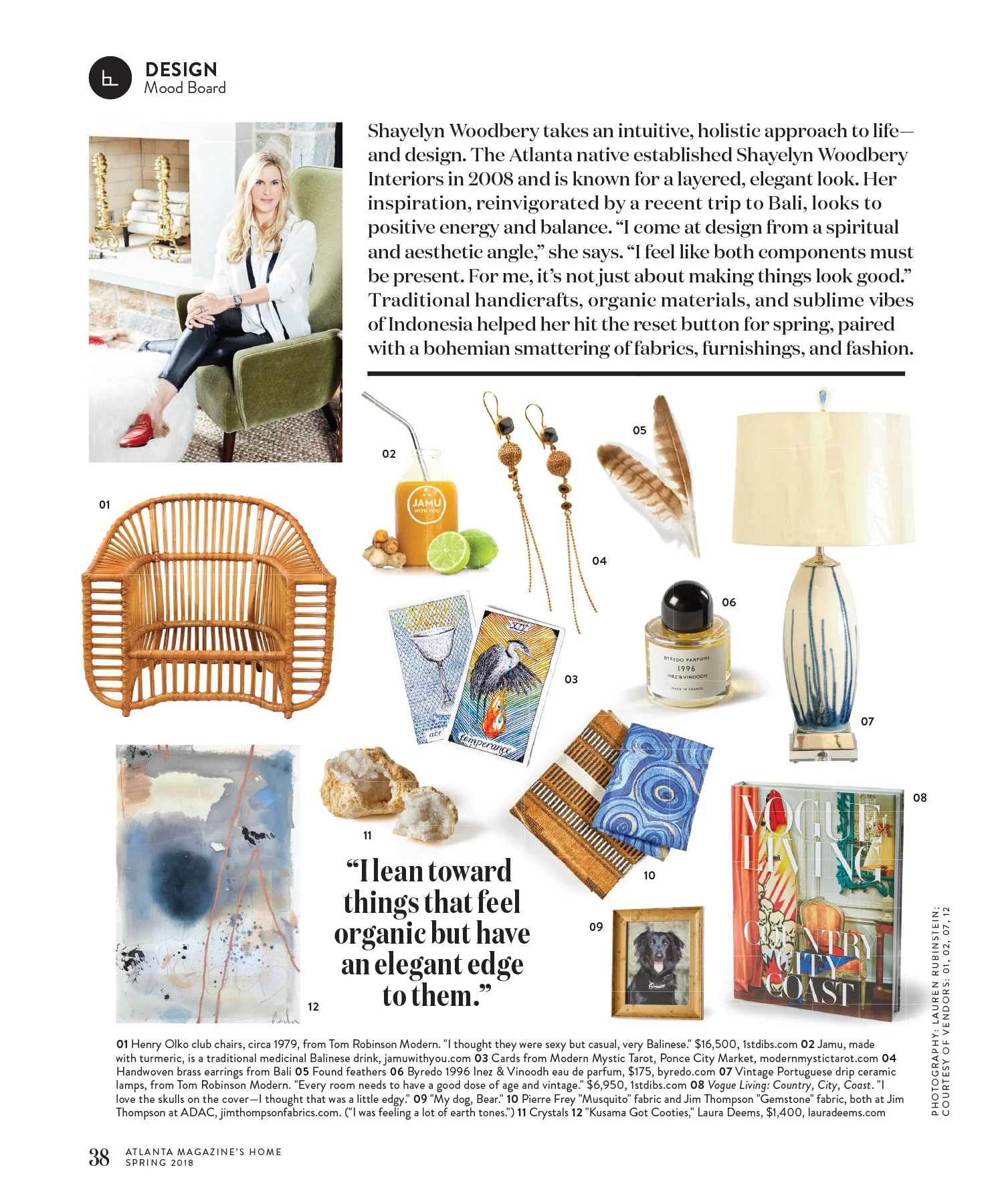 Atlanta Magazine’s HOME - Spring Mood Board