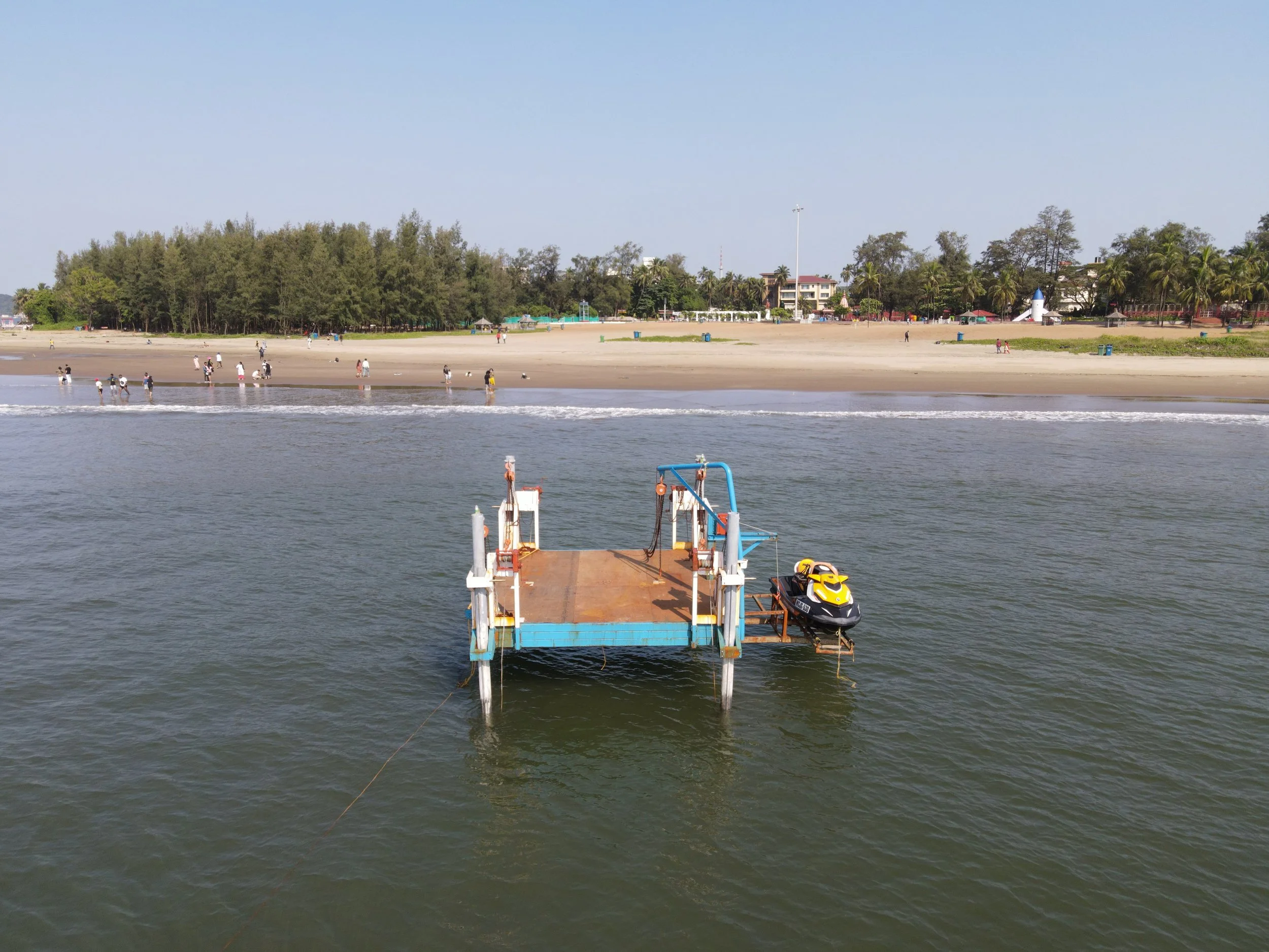  Seahorse is a floating platform in the sea which will act as a floating watchtower from where Drishti's lifesavers can keep a watchful eye on people swimming and wading in the sea.  