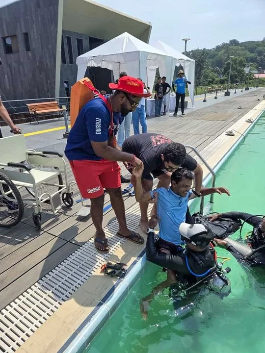 Our Lifesavers serving a helping hand to the participants of Purple Fest 2025