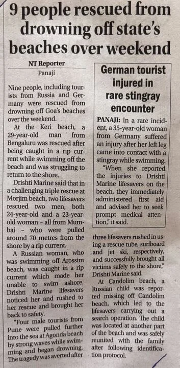 9 People rescued from drowning off state's beaches over weekend