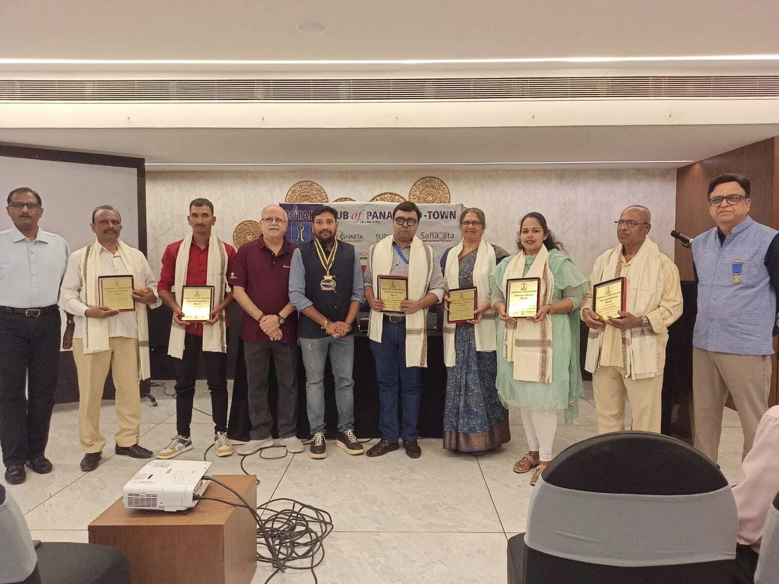 Lifesavers felicitated with the Rotary Vocational Excellence Award 2025–26 by the Rotary Club of Panaji Mid-Town.