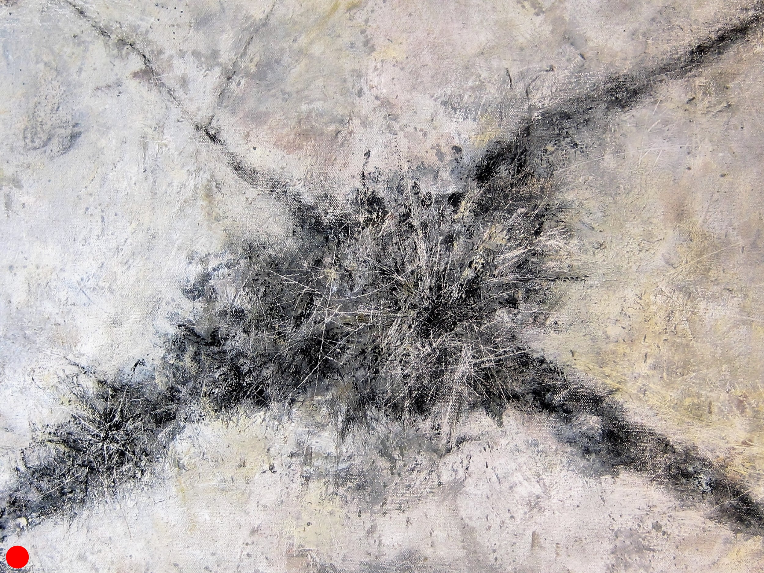 Detail, "Crack with Grass"