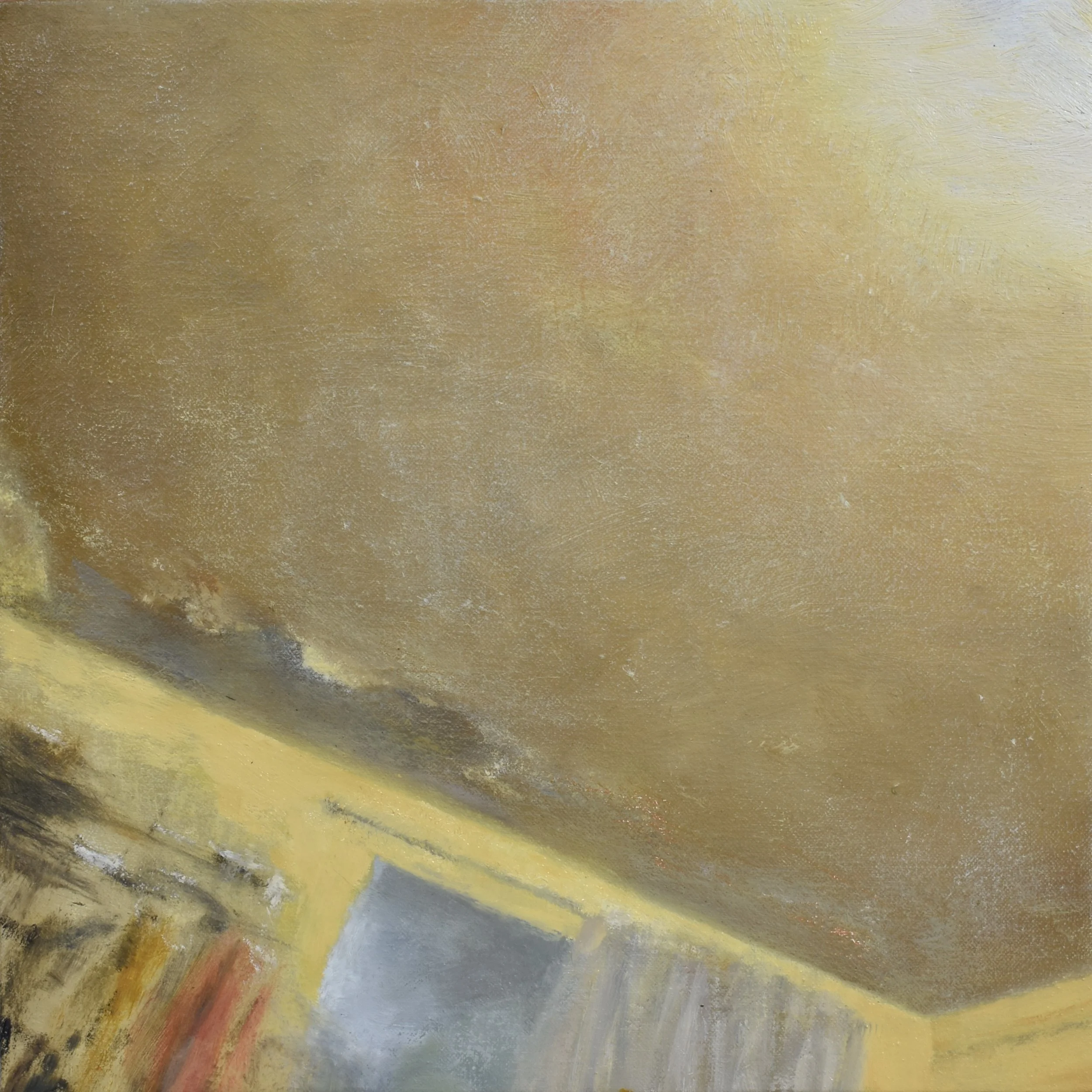 "The Hungry End", oil on canvas, 11" x 11", 2018