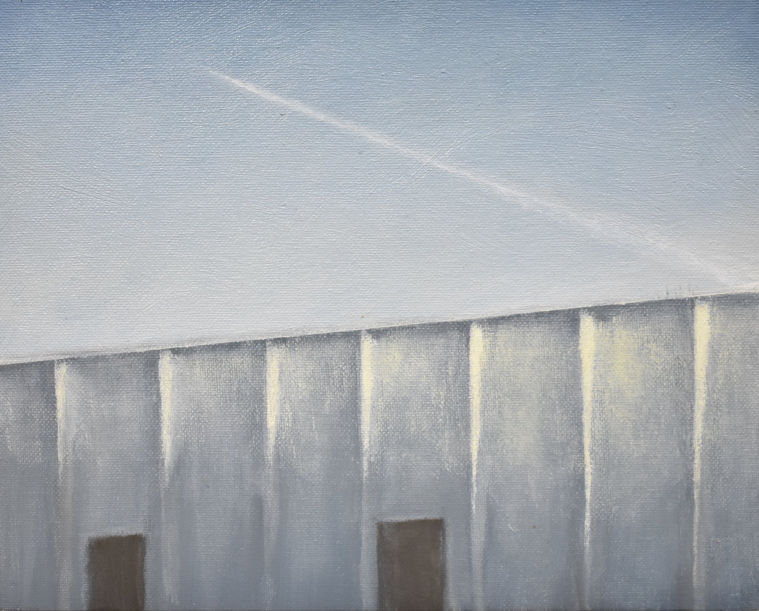 Untitled (Keytronic), 8" x 10", oil on canvas board, 2018