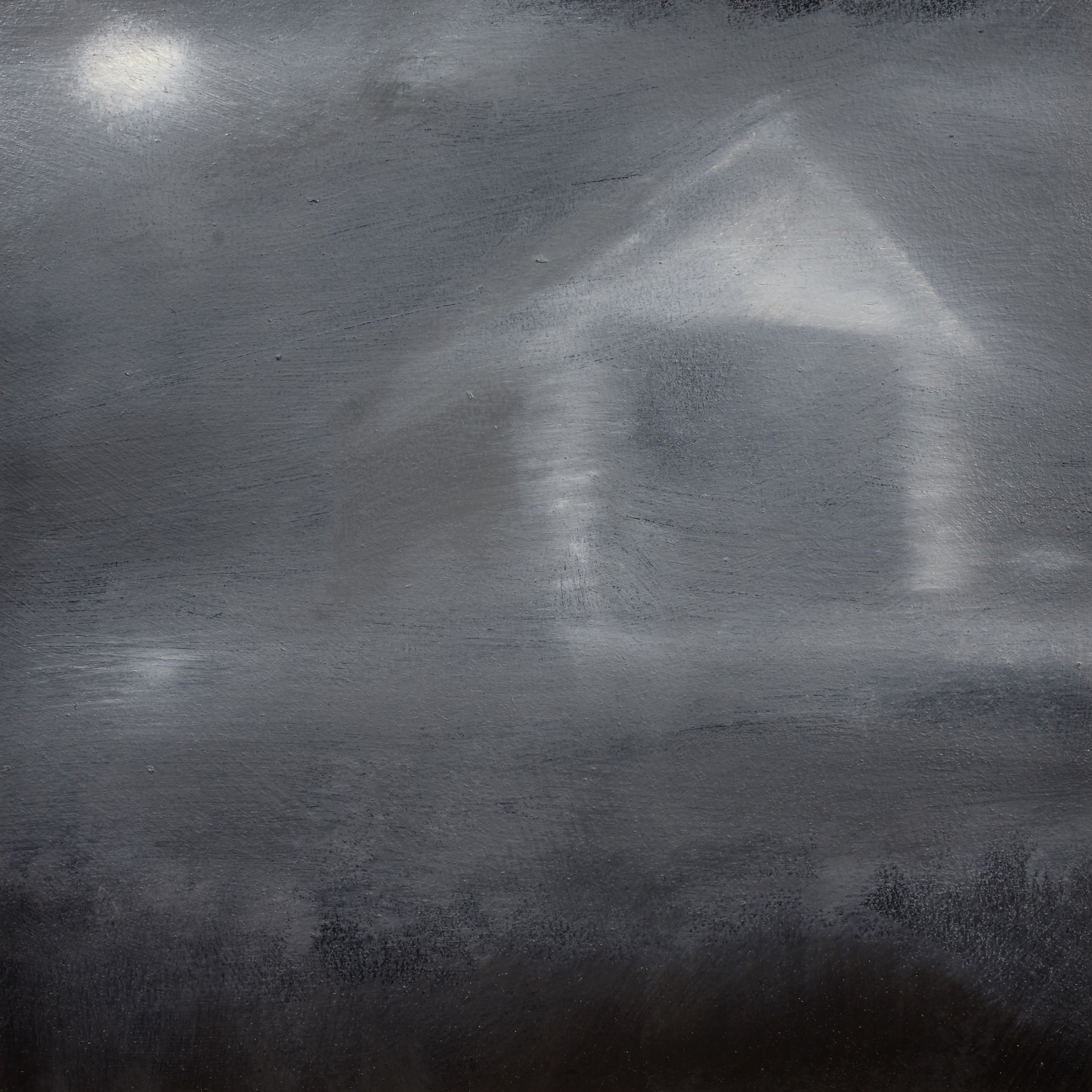 "Black Wings", oil on paper, 11" x 11", 2018