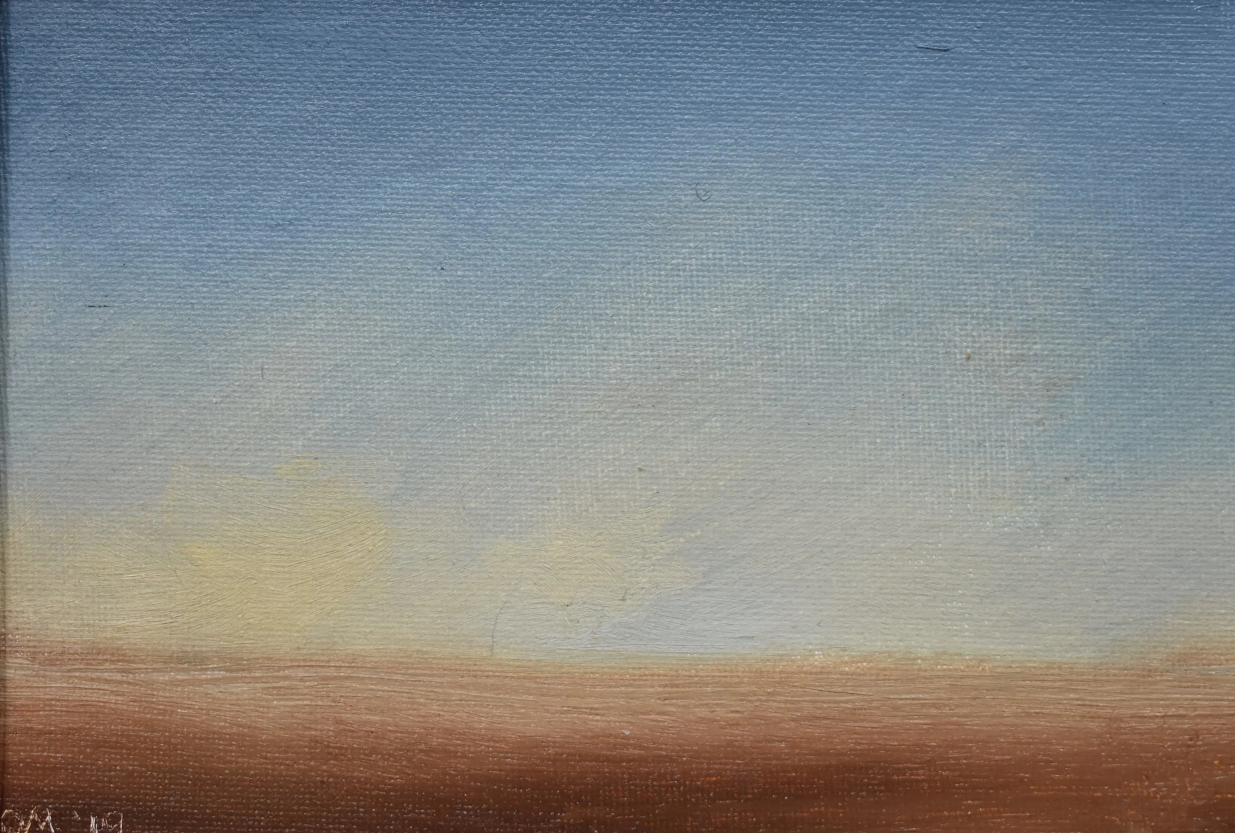 Untitled (Muleshoe), 5" x 7", oil on canvas board, 2019