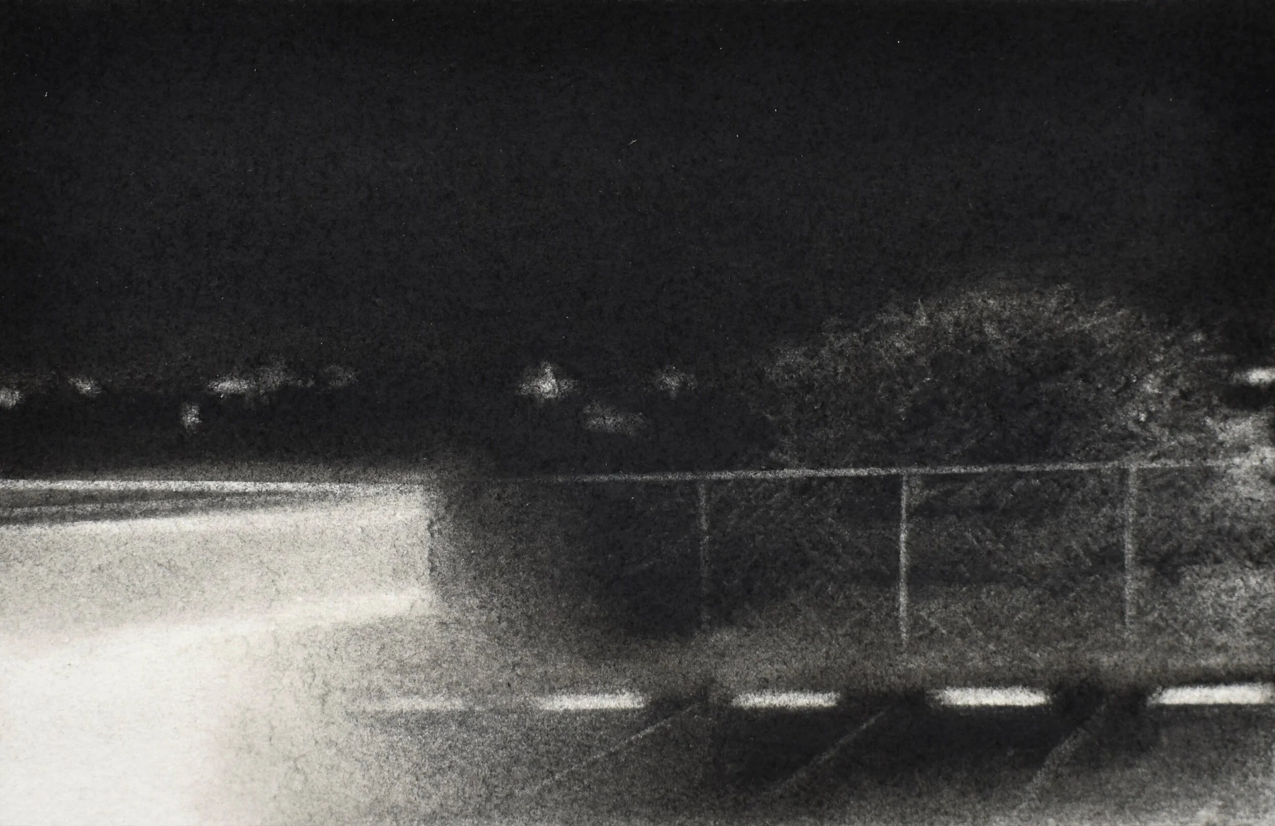 Untitled (San Diego), conte on paper, 6" x 9", 2007