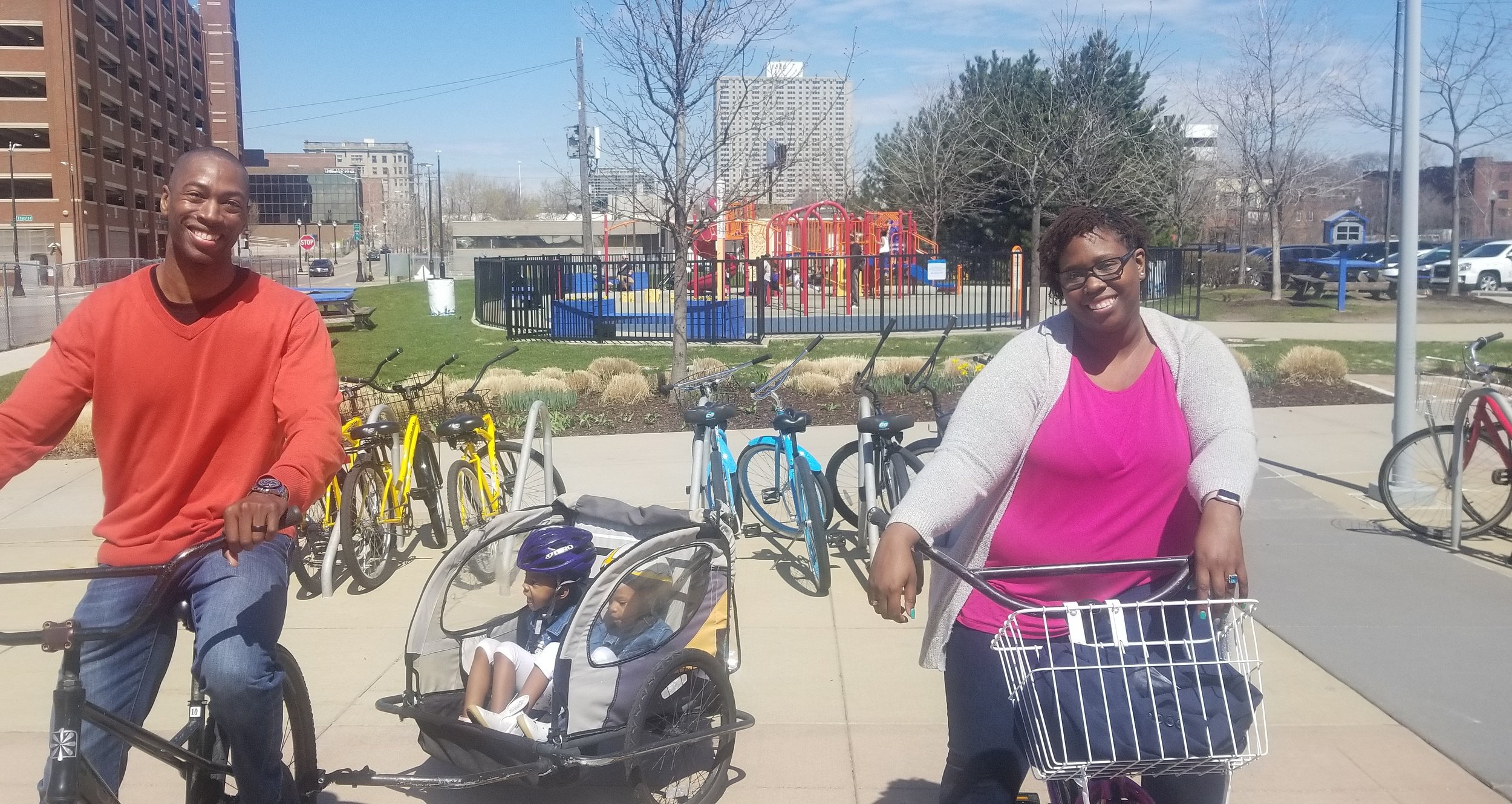 The whole family can experience the Riverwalk and Dequindre Cut with rentals from Wheelhouse Detroit Now Open Friday, Saturday, & Sunday...Open 7 Days a Week Beginning May 10.