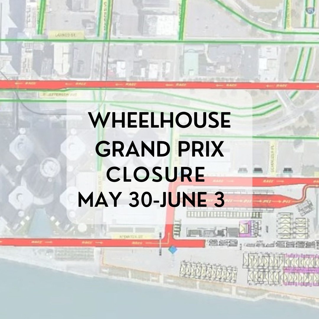 Closed this weekend due to the Grand Prix. #detroitgrandprix #insidethefootprint #nocomment