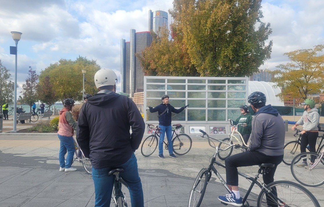 Our Architecture tour dives deep into the story of Detroit's built environment beginning with our enduring relationship to the Detroit River. We have room on Sunday's edition! #wheelhousetours @detroitriverfront #detroitarchitecture #detroitriver #de
