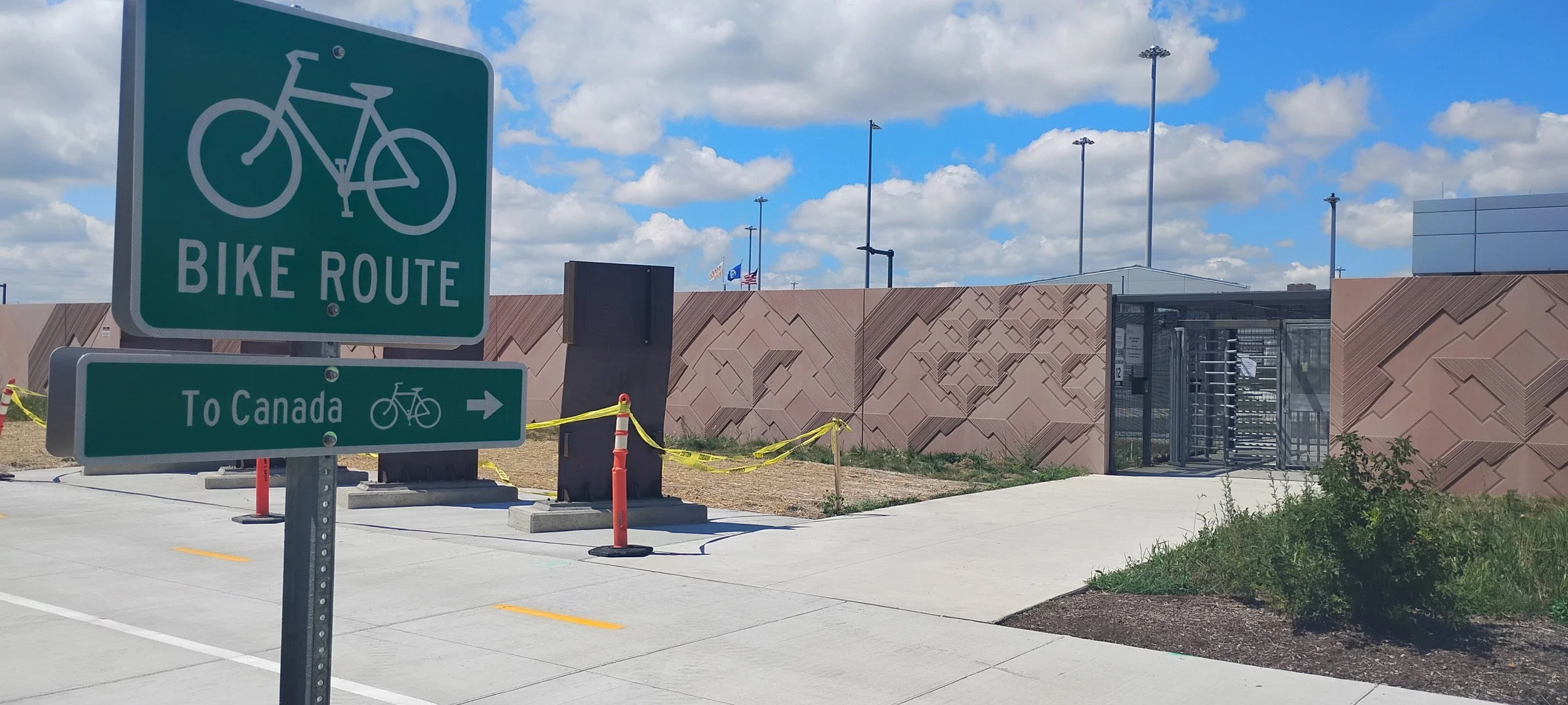 Signage to entry on West Jefferson