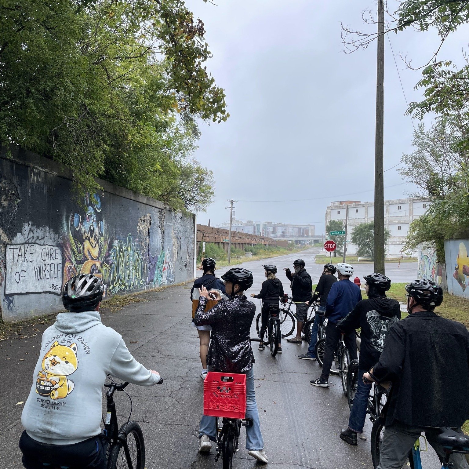 This Saturday's Public Art tour has spaces! #wheelhousetours #detroitart #muralsofdetroit @heidelbergproj #thebeltdetroit @thearethalive @threeonethird #exploredetroit @visitdetroit #bikedetroit #publicartbicycletour
