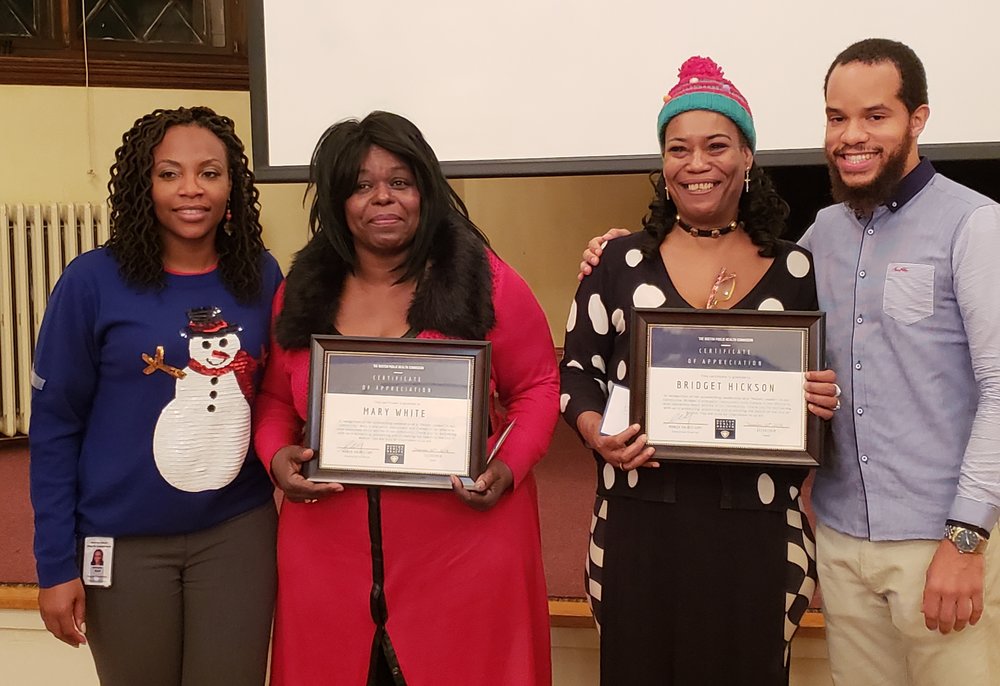  December 20, 2018, the PALS’s First Annual Holiday Dinner. The Injury Prevention, Oral Health, Asthma Control and Tobacco Control programs, Health Resources in Action, as well as the Mayor’s Health Line donated 50 gifts to be distributed among the t