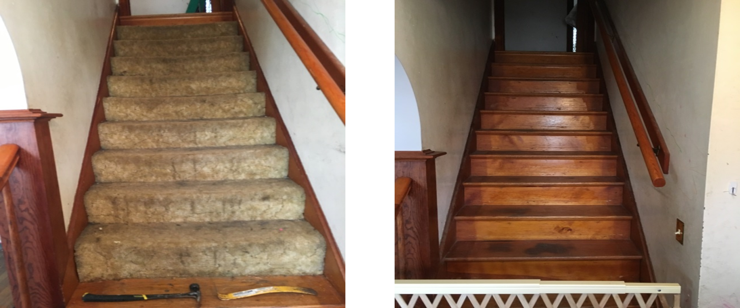  Carpeted staircase removed as an asthma trigger 
