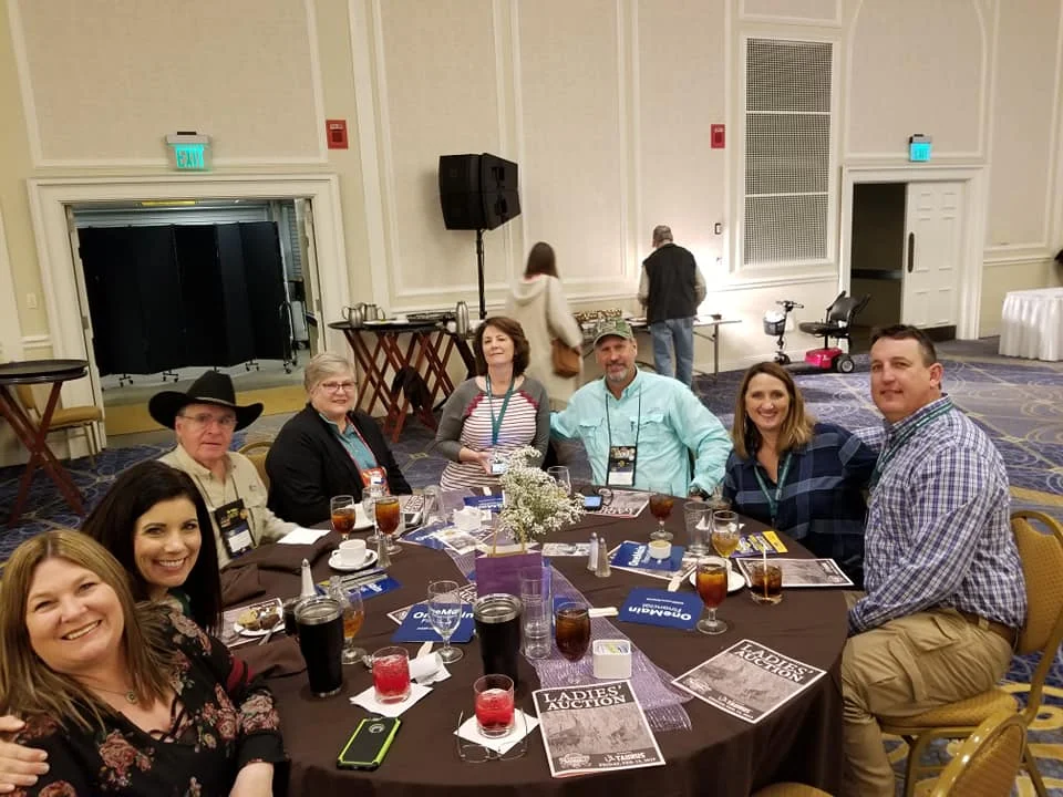 At the Ladies Auction.