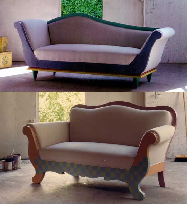 Sofa and chaise designs by Carolyn Robbins 