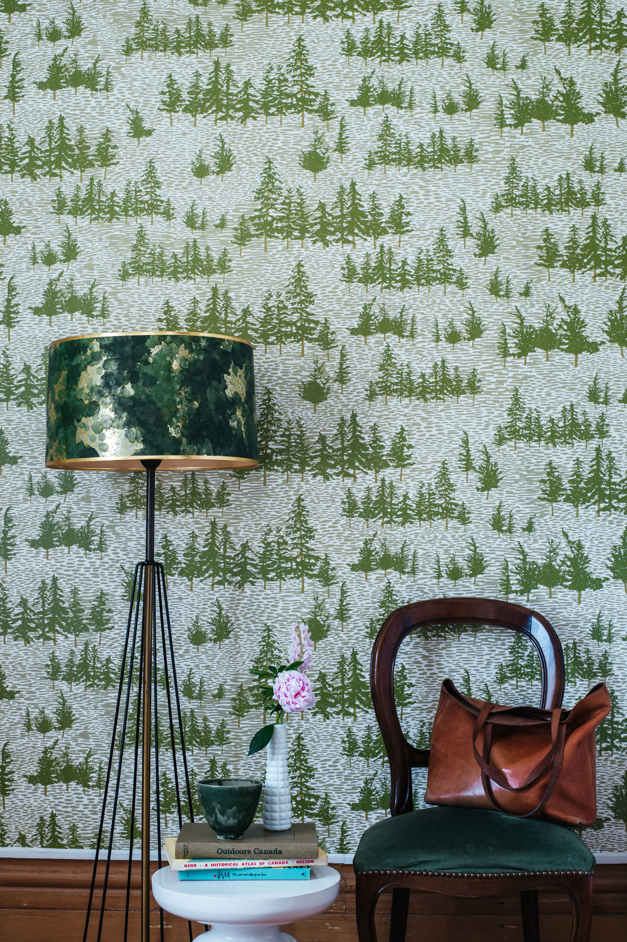 Kate Golding Chuckery Hill wallpaper // Modern wallcoverings and interior decor.