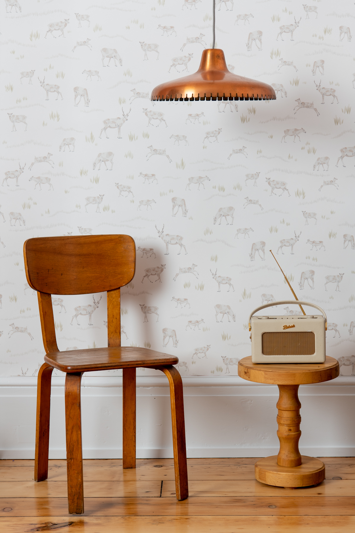 Kate Golding Caribou wallpaper // Modern wallcoverings and interior decor.