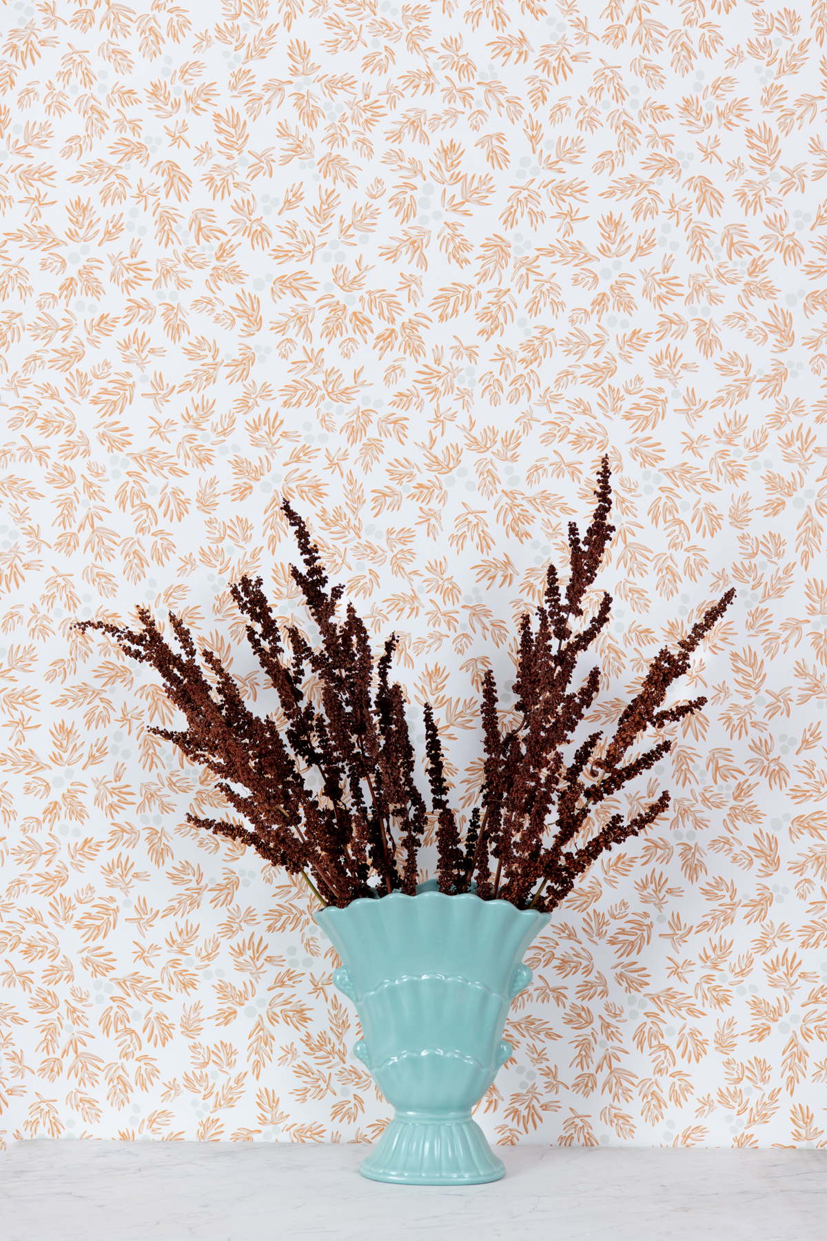 Kate Golding Juniper (Winter) wallpaper // Modern wallcoverings and interior decor.