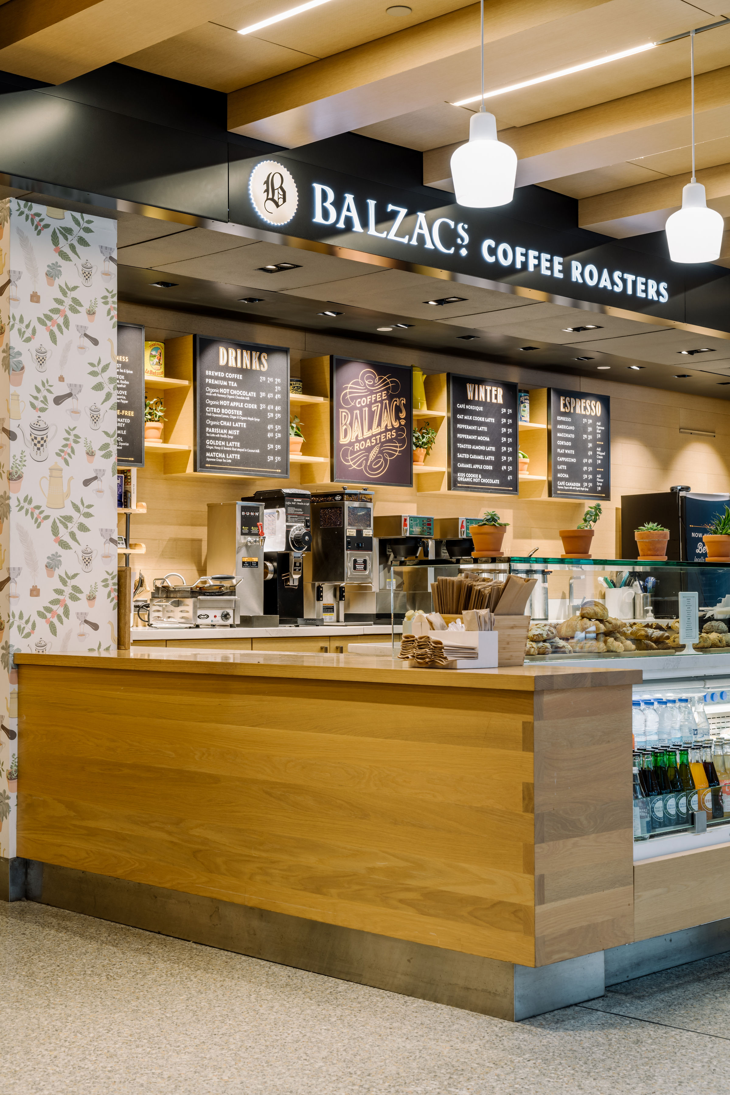 Kate Golding wallpaper for Balzac's Coffee Roasters