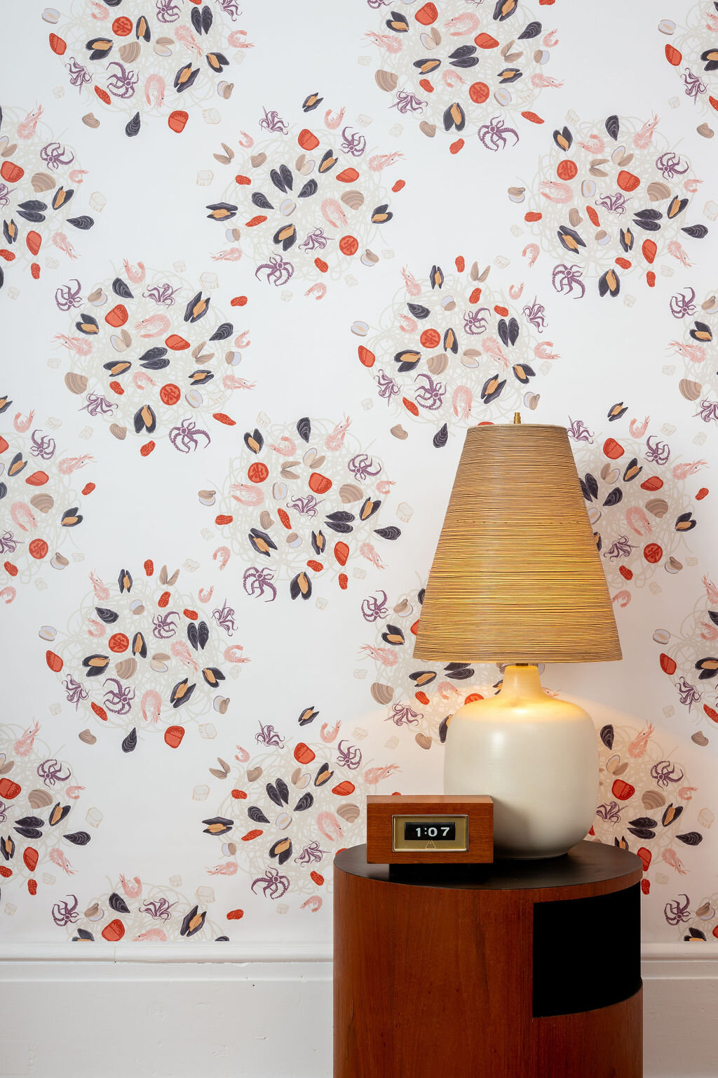 Kate Golding Frutti di Mare wallpaper // Modern wallcoverings and interior decor.