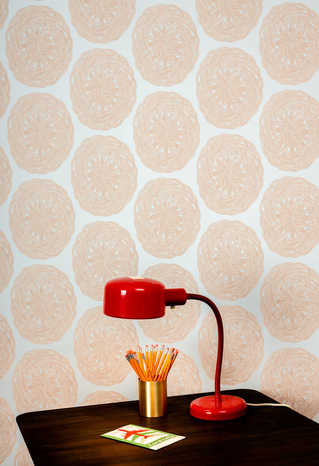 Kate Golding Basket Weave wallpaper // Modern wallcoverings and interior decor.