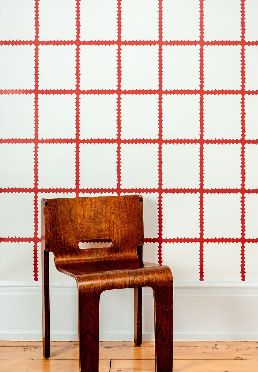 Kate Golding Tablecloth (Red) wallpaper // Modern wallcoverings and interior decor.
