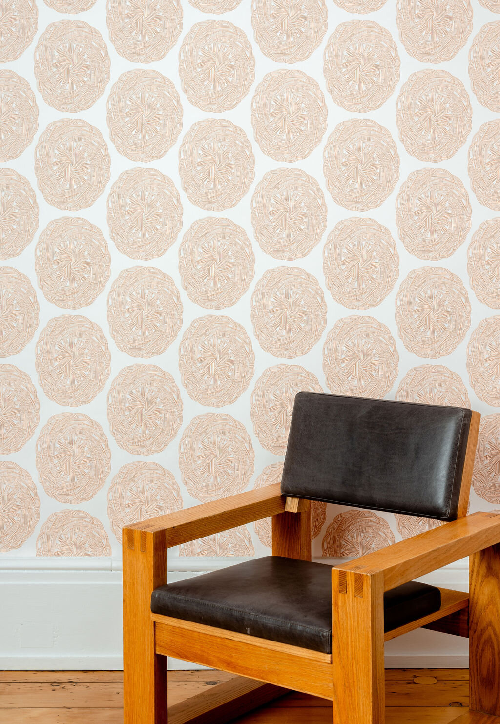 Kate Golding Basket Weave wallpaper // Modern wallcoverings and interior decor.